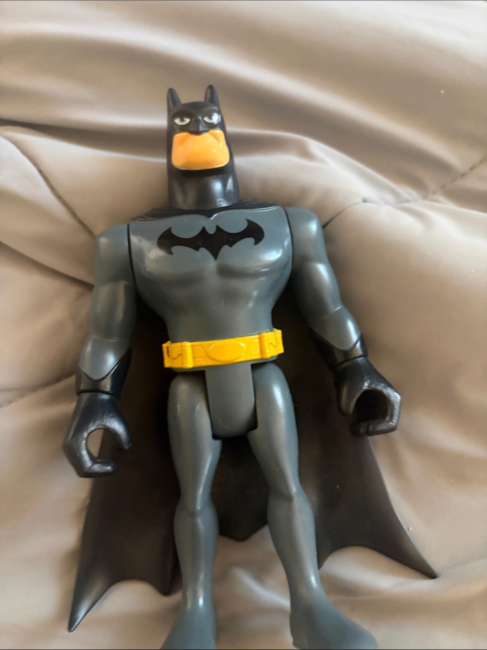 Batman Action Figure with Yellow Belt and Black Cape